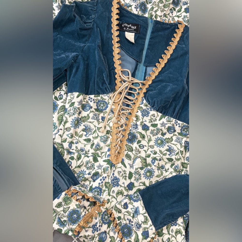 Gunne Sax Deepest V Dress vintage